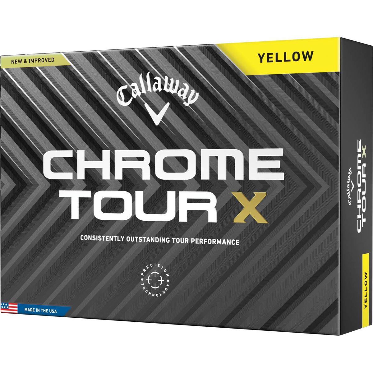 Callaway Chrome Tour X (2024) Golfbolde - Yellow