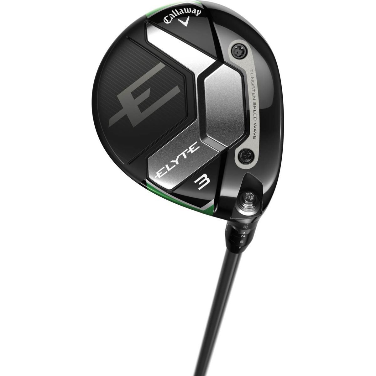 Callaway Elyte Dame Fairwaykølle - Sort - Højre - 18.0° (5 Kølle) - True Temper Eldio White 40 Dame Grafit