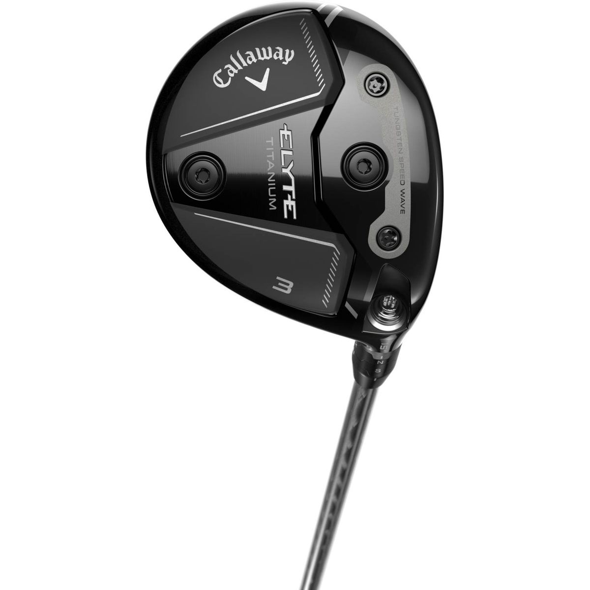 Callaway Elyte Titanium Herre Fairwaykølle - Sort - Højre - 18.0° (5 Kølle) - True Temper Project X Denali Charcoal 60 Regular Grafit