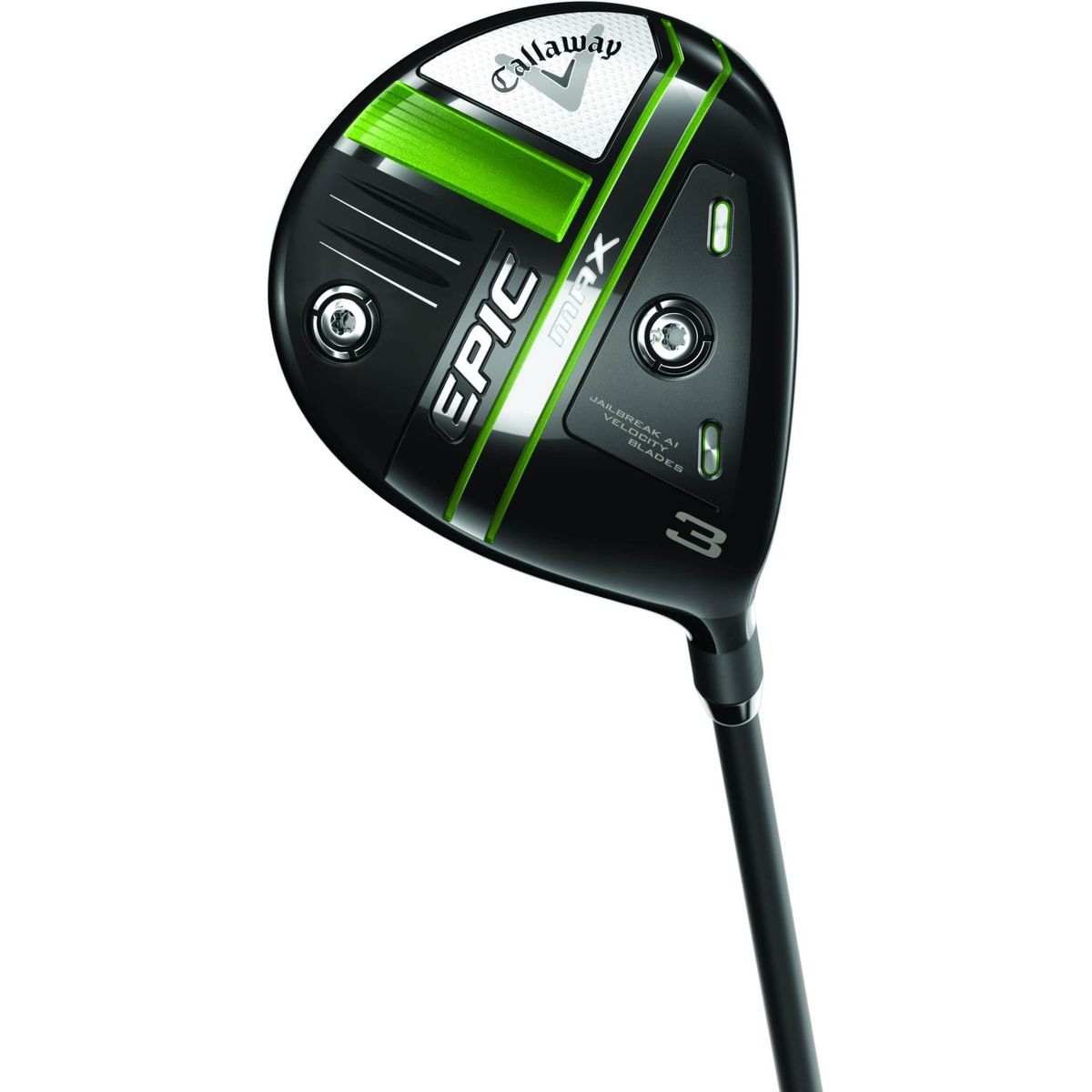 Callaway Epic Max Dame Fairwaykølle - Sort - Højre - 21.0° (7 Kølle) - True Temper Project X - Cypher 40 Dame 4.0 Grafit