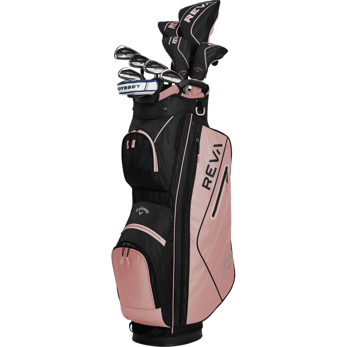 Callaway Reva Dame Golfsæt - Rose Gold - Højre - DR, FW, 5H, 7-9, SW, Putter - Callaway RCH 40 Dame Grafit