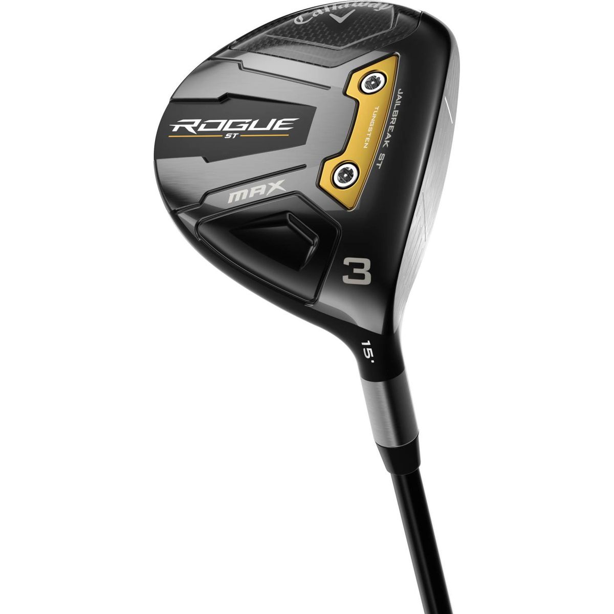 Callaway Rogue ST Max Dame Fairwaykølle - Sort - Højre - 27.0° (11 Kølle) - True Temper Project X - Cypher Black 40 Dame 4.0 Grafit