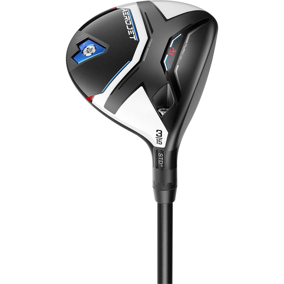 Cobra Aerojet Herre Fairwaykølle - Sort - Højre - 18.0° (5 Kølle) - Mitsubishi Chemical Kai´li Blue 60 Stiff Grafit