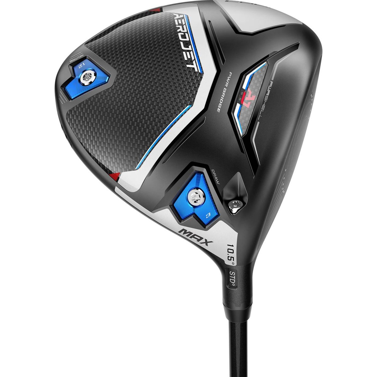 Cobra Aerojet MAX Herre Driver - Sort - Højre - 10.5° - Mitsubishi Chemical Kai´li Blue 60 Regular Grafit