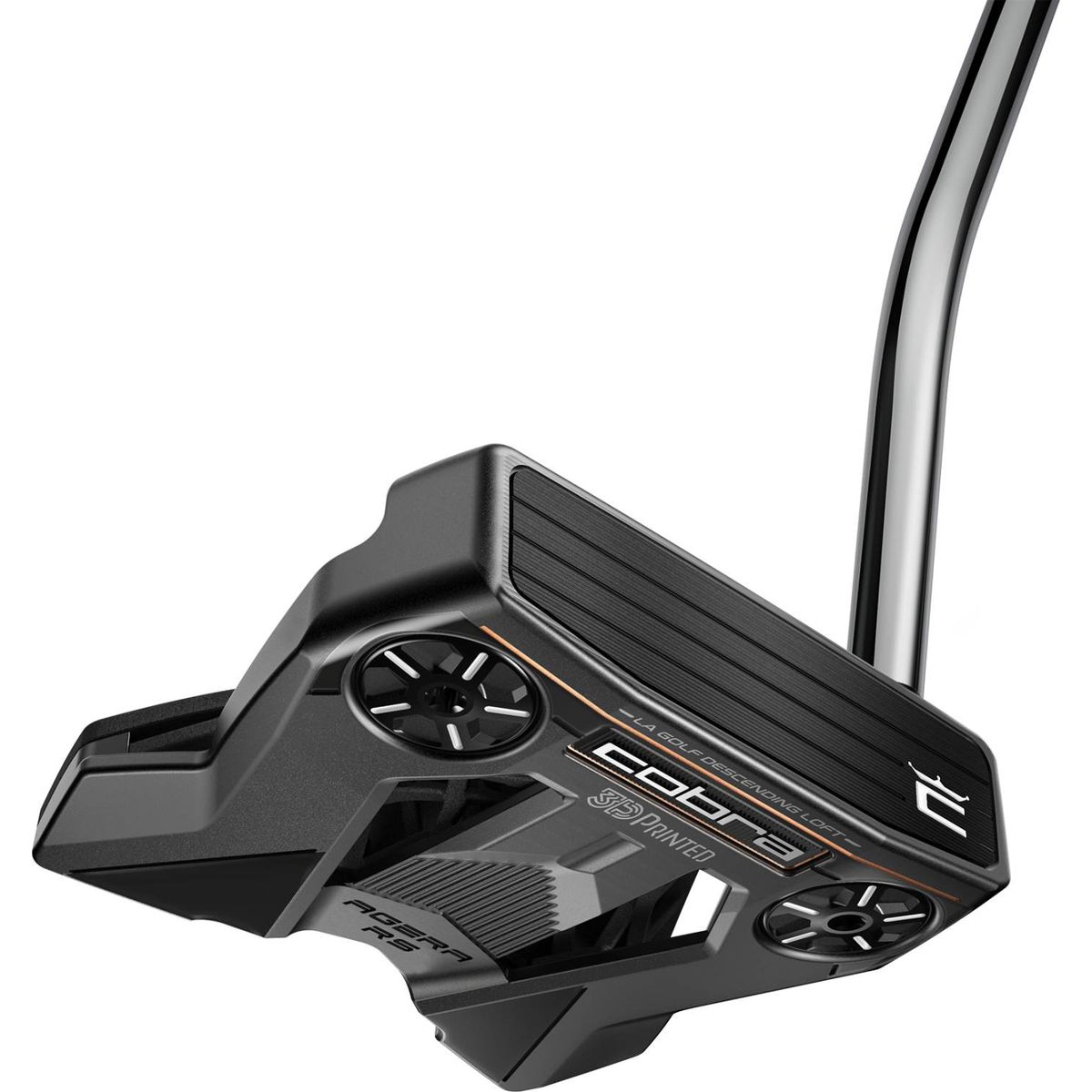 Cobra Agera RS (2024) Single Bend Neck Putter - Grå - Venstre - Str. 34" - Super Stroke Zenergy Pistol 1.0 1.0 Hvid/Sort