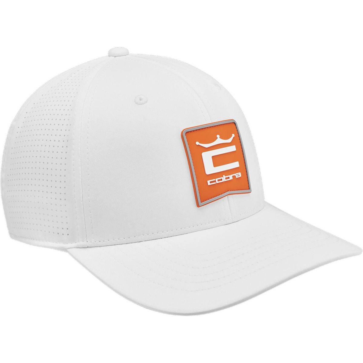 Cobra Cobra Crown C Patch (2024) Herre Kasket - White/Orange - Str. Onesize