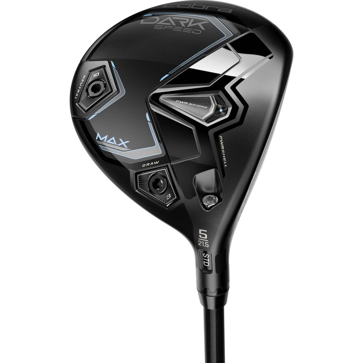 Cobra Darkspeed Max Dame Fairwaykølle - Sort - Venstre - 21.5° (5 Kølle) - UST Mamiya Helium Nanocore 4 Dame F1 Grafit