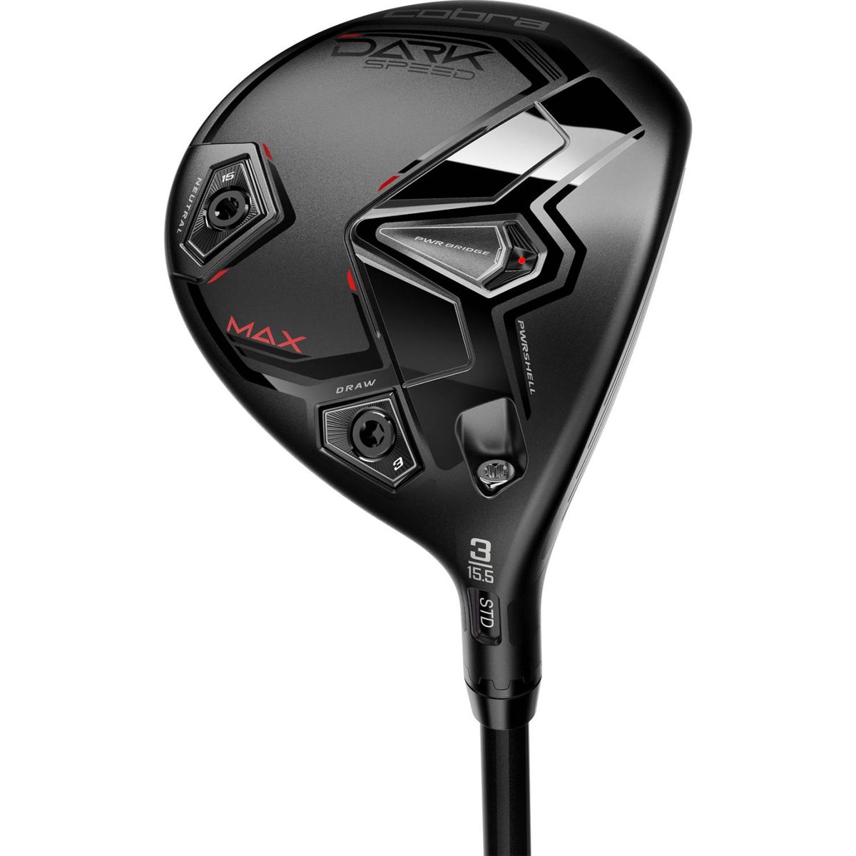 Cobra Darkspeed Max Herre Fairwaykølle - Sort - Højre - 15.5° (3 Kølle) - UST Mamiya LIN-Q M40X Red 5 Regular F3 Grafit