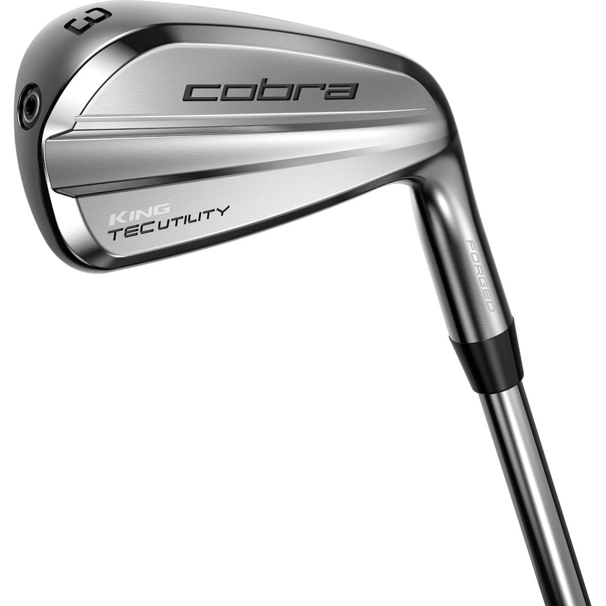 Cobra King Tec (2023) Herre Utility Jern - Chrome - Venstre - 22.0° (4) - Mitsubishi Chemical MMT 80 Stiff Grafit