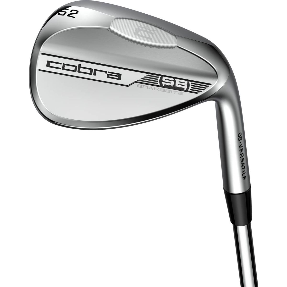 Cobra Snakebite Versatile Herre Gap Wedge - Chrome - Højre - 52.0° / 08° / Versatile - KBS HI Rev 2.0 Stiff Stål