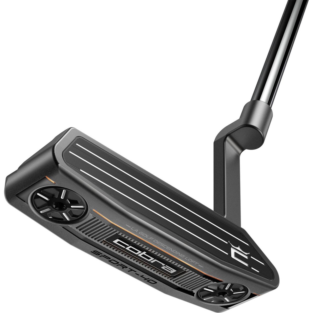 Cobra Vintage Sport 40 (2024) Plumber Neck Putter - Grå - Venstre - Str. 34" - Super Stroke Zenergy Pistol 1.0 1.0 Hvid/Sort