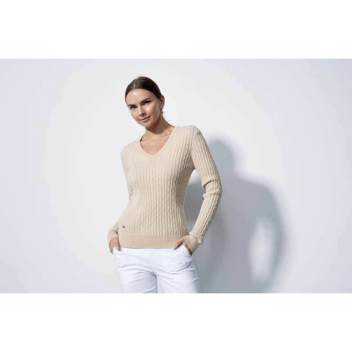 Daily Sports Madelene Dame Pullover - Sand/Sand - Str. L