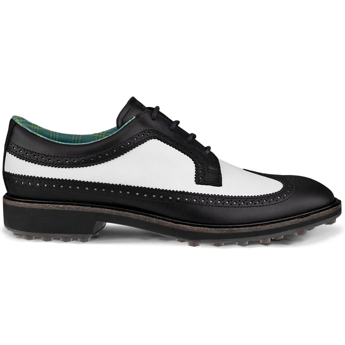 Ecco Classic Hybrid (Kiltie Version) Vandtætte Herre Golfsko Uden Spikes - Black/White - Str. 44 Normal