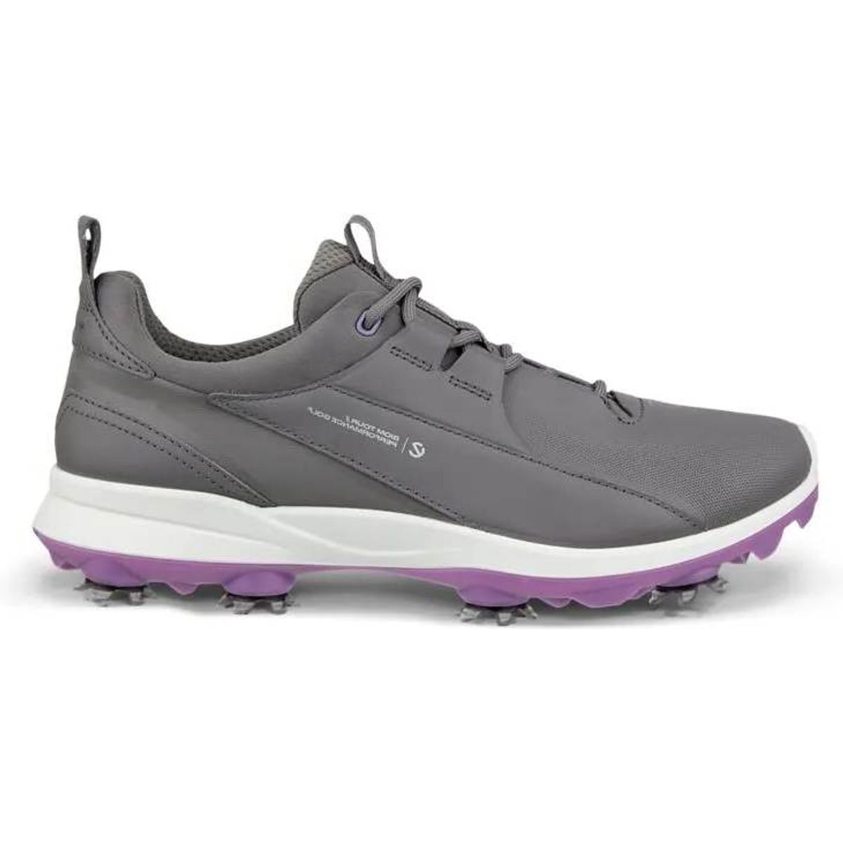 Ecco Biom Tour Vandtætte Dame Golfsko Med Spikes - Steel - Str. 40 Normal