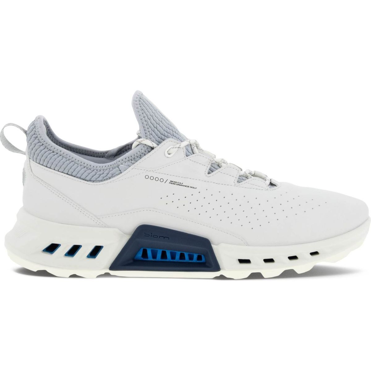 Ecco Biom C4 Vandtætte Herre Golfsko Uden Spikes - White/Concrete - Str. 42 Normal