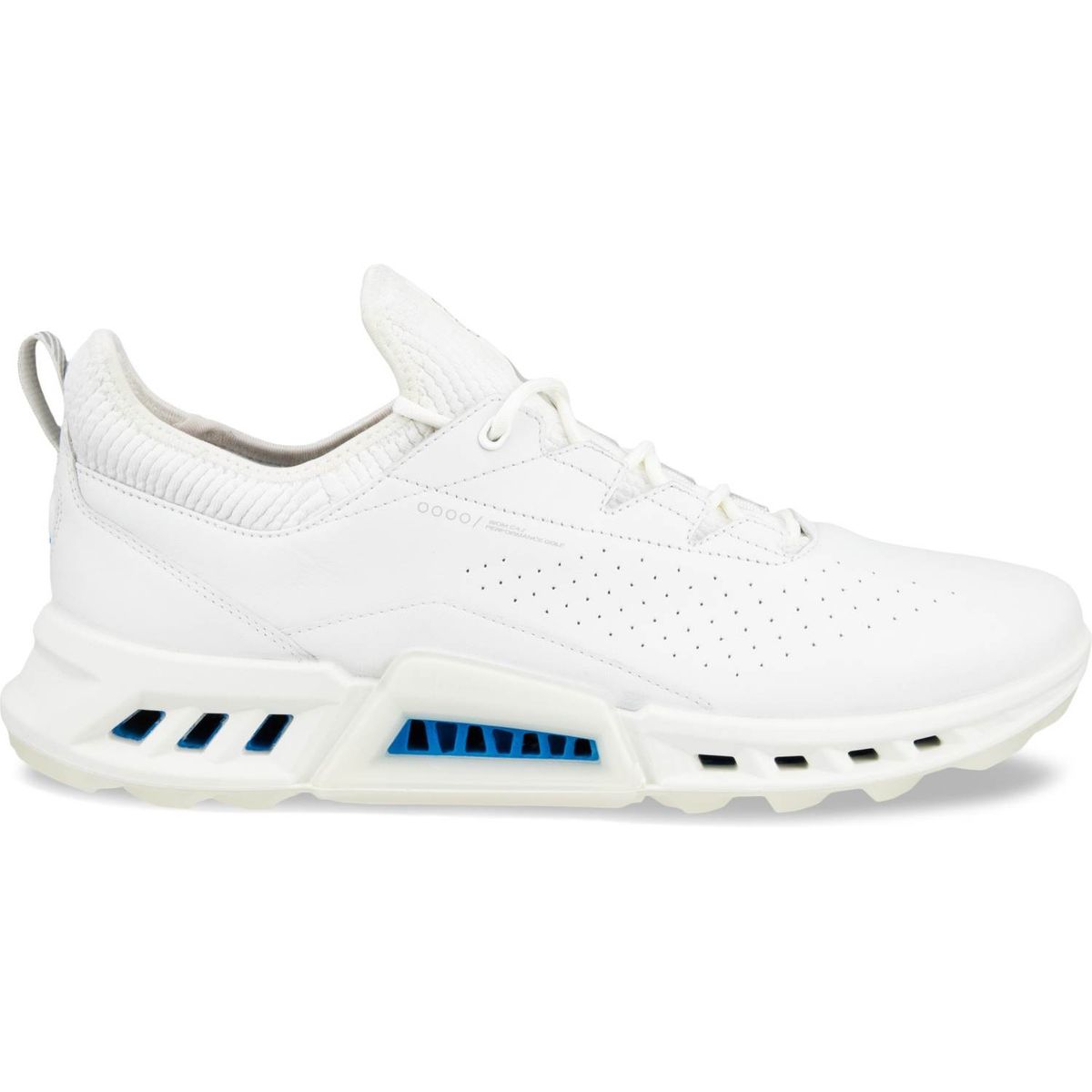 Ecco Biom C4 Vandtætte Herre Golfsko Uden Spikes - White (Blue Dot) - Str. 46 Normal