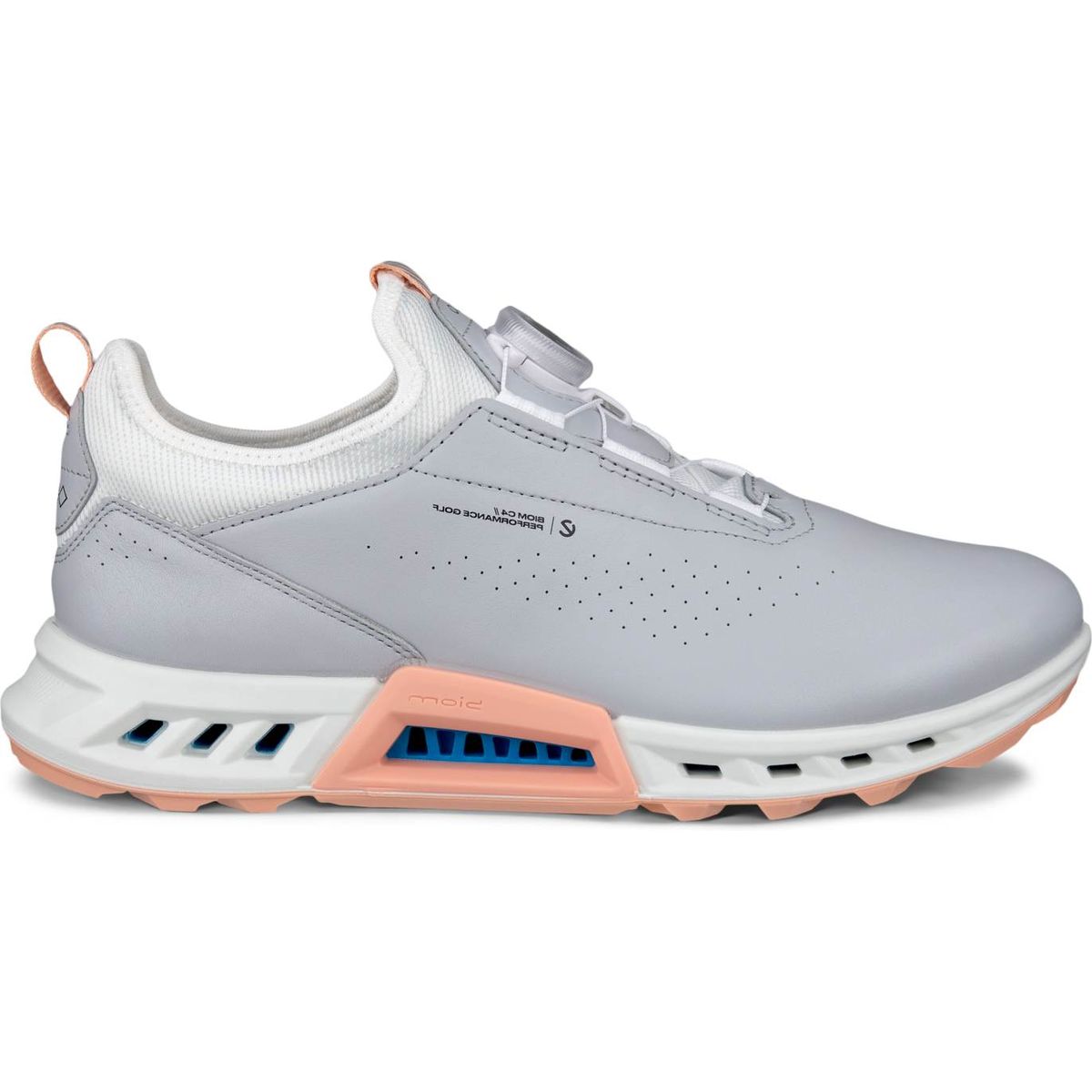 Ecco Biom C4 BOA Vandtætte Dame Golfsko Uden Spikes - Concrete - Str. 42 Normal