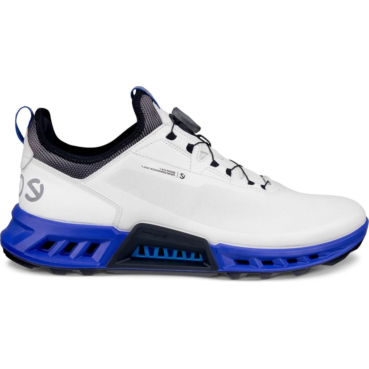 Ecco Biom C4 BOA Vandtætte Herre Golfsko Uden Spikes - White/Virtual - Str. 45 Normal