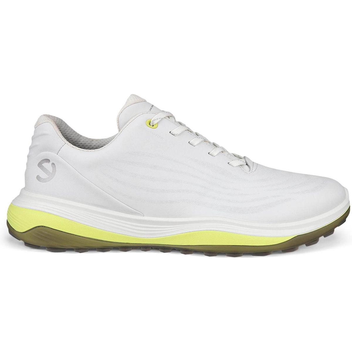 Ecco LT1 Vandtætte Herre Golfsko Uden Spikes - White - Str. 46 Normal