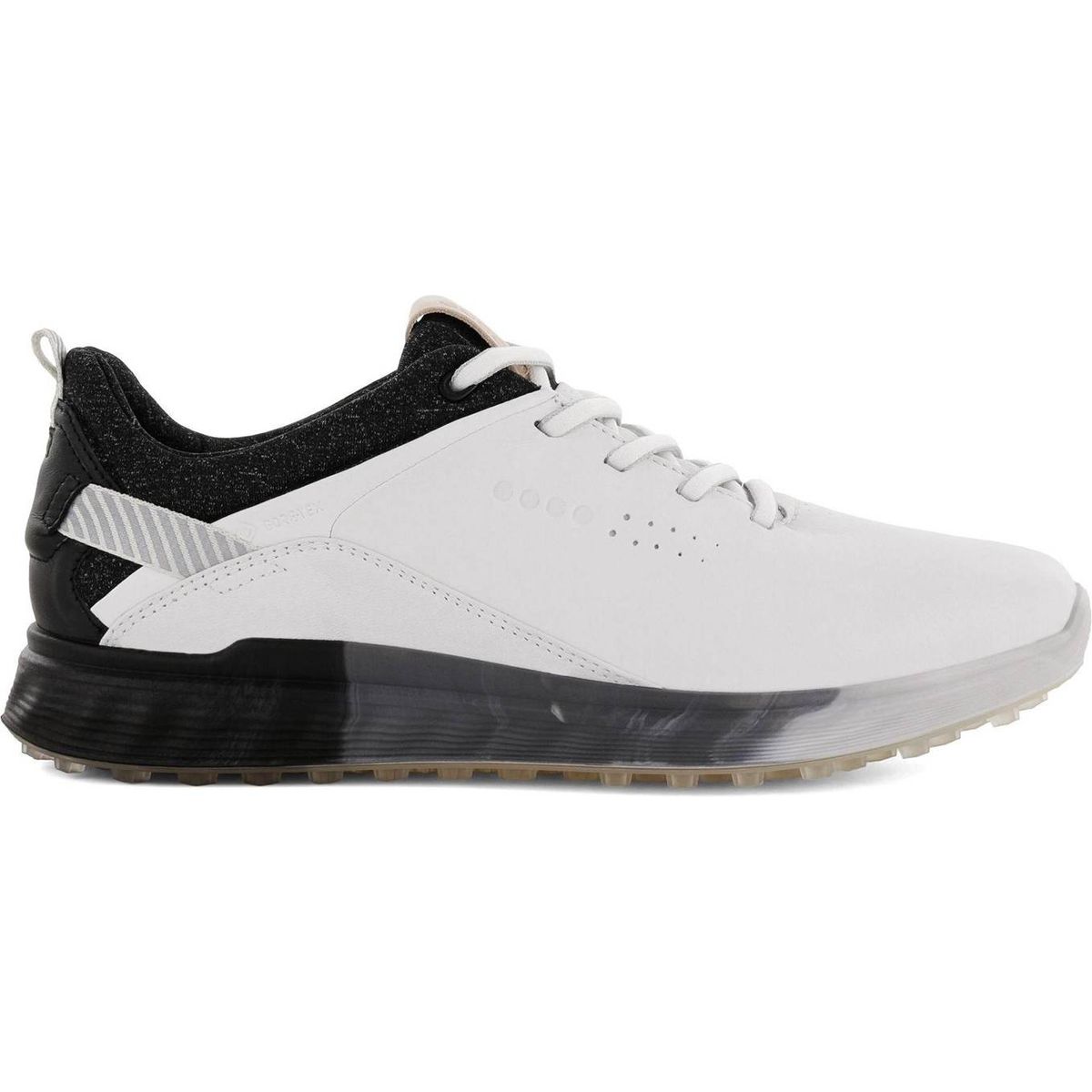 Ecco S-Three Vandtætte Dame Golfsko Uden Spikes - White - Str. 37 Normal