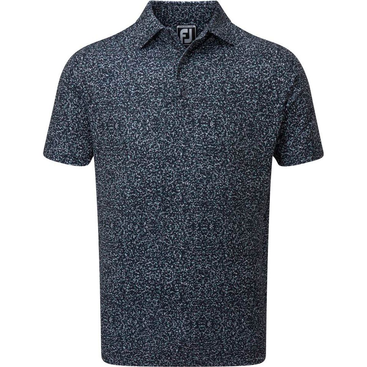 Footjoy Granite Print Lisle Herre Poloshirt - Navy/White/Lavender/Sage - Str. M