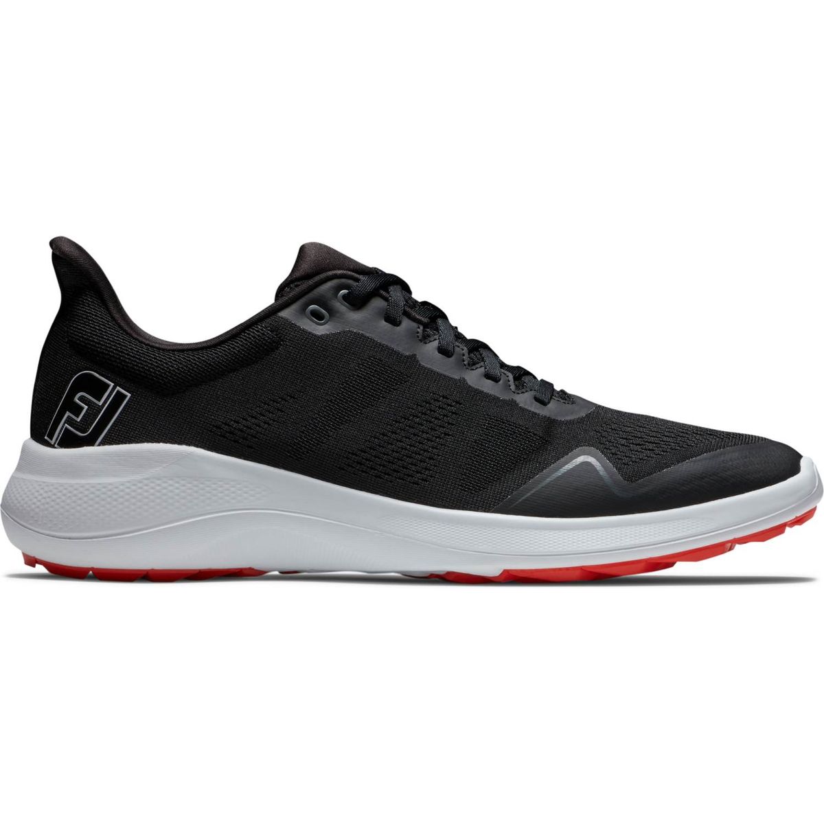 Footjoy Flex (2023) Herre Golfsko Uden Spikes - Black/White/Red - Str. 40 Normal