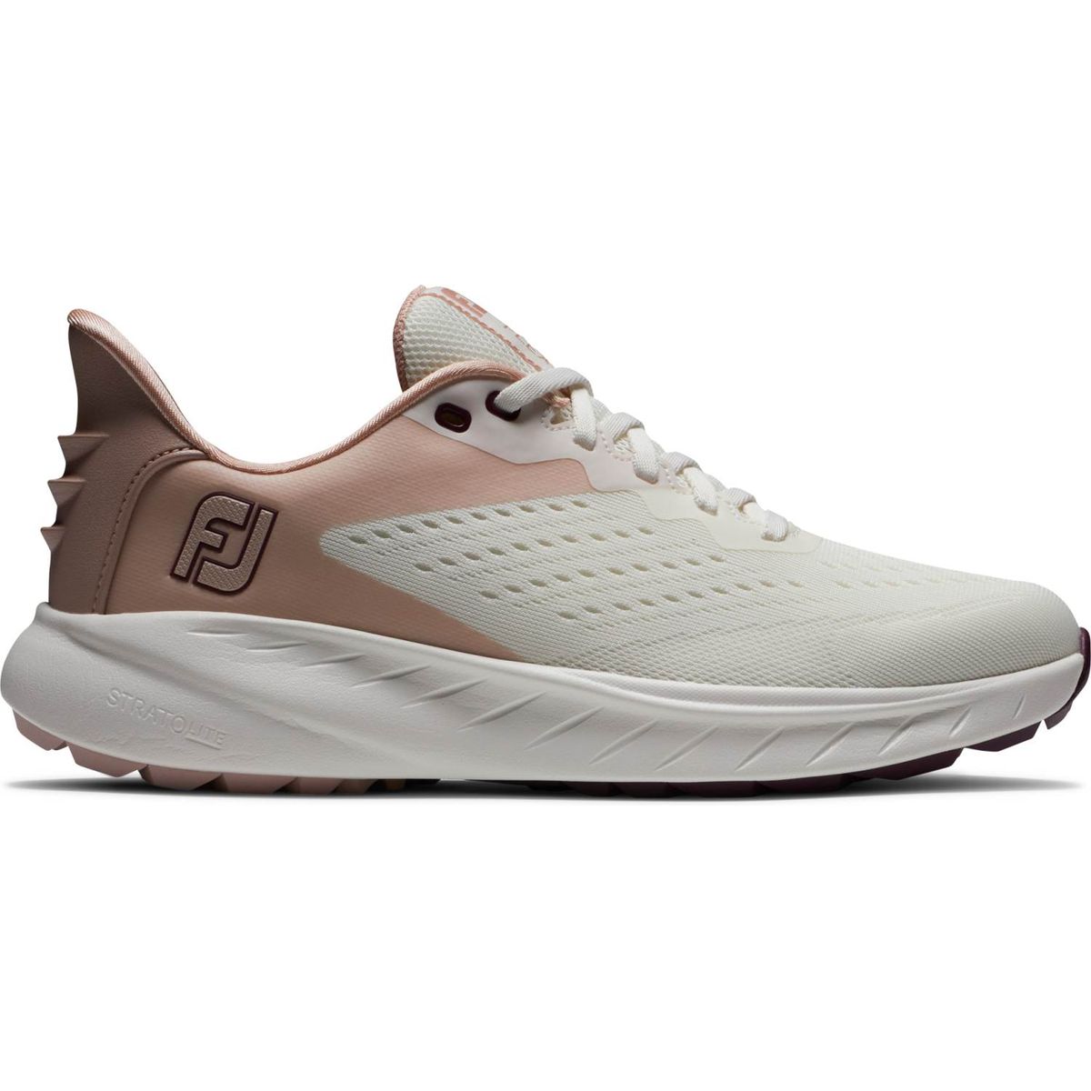 Footjoy Flex Xp (2022) Vandtætte Dame Golfsko Uden Spikes - Beige/Peach/Blue - Str. 40 1/2 Normal