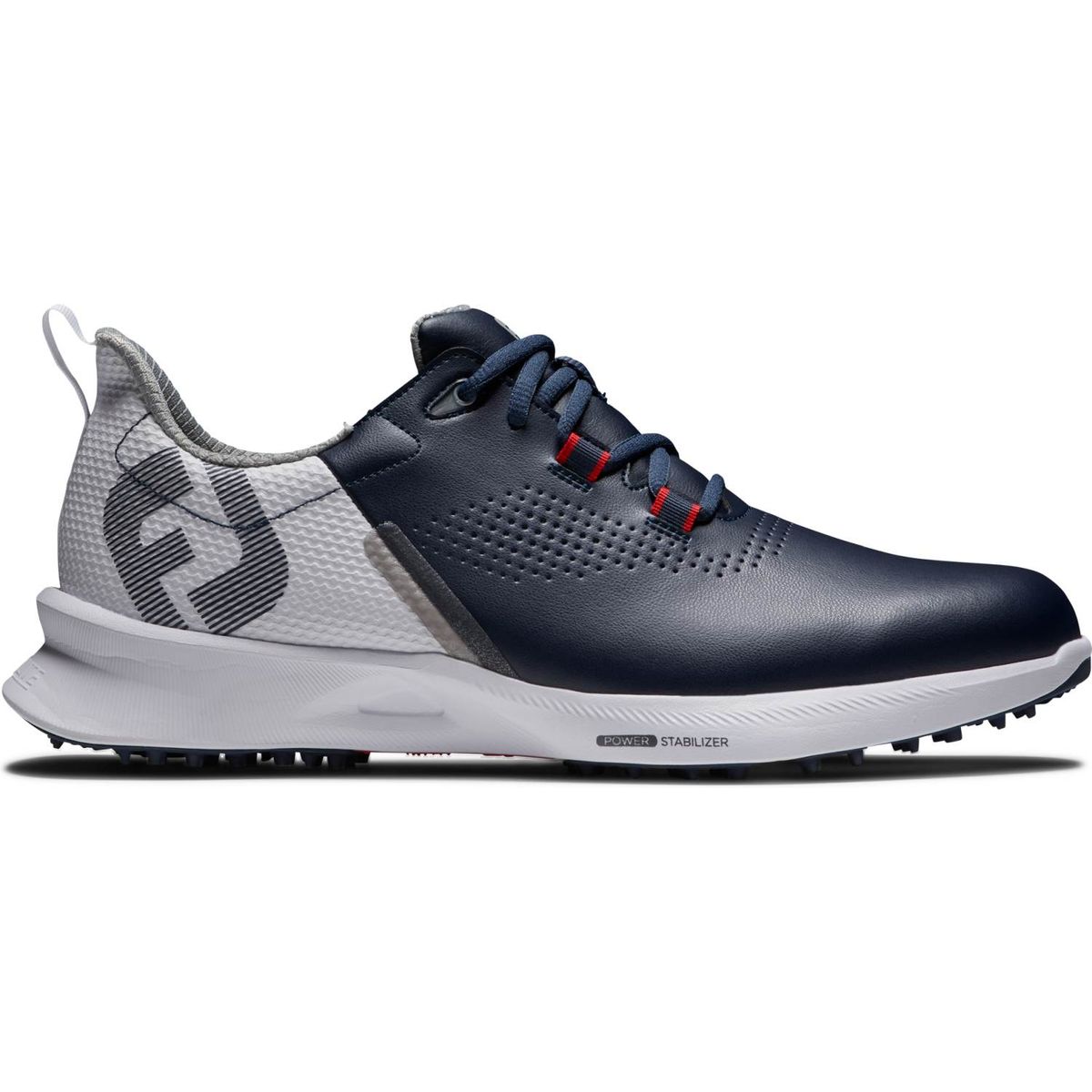 Footjoy Fuel Vandtætte Herre Golfsko Uden Spikes - Navy/White/Red - Str. 42 1/2 Normal