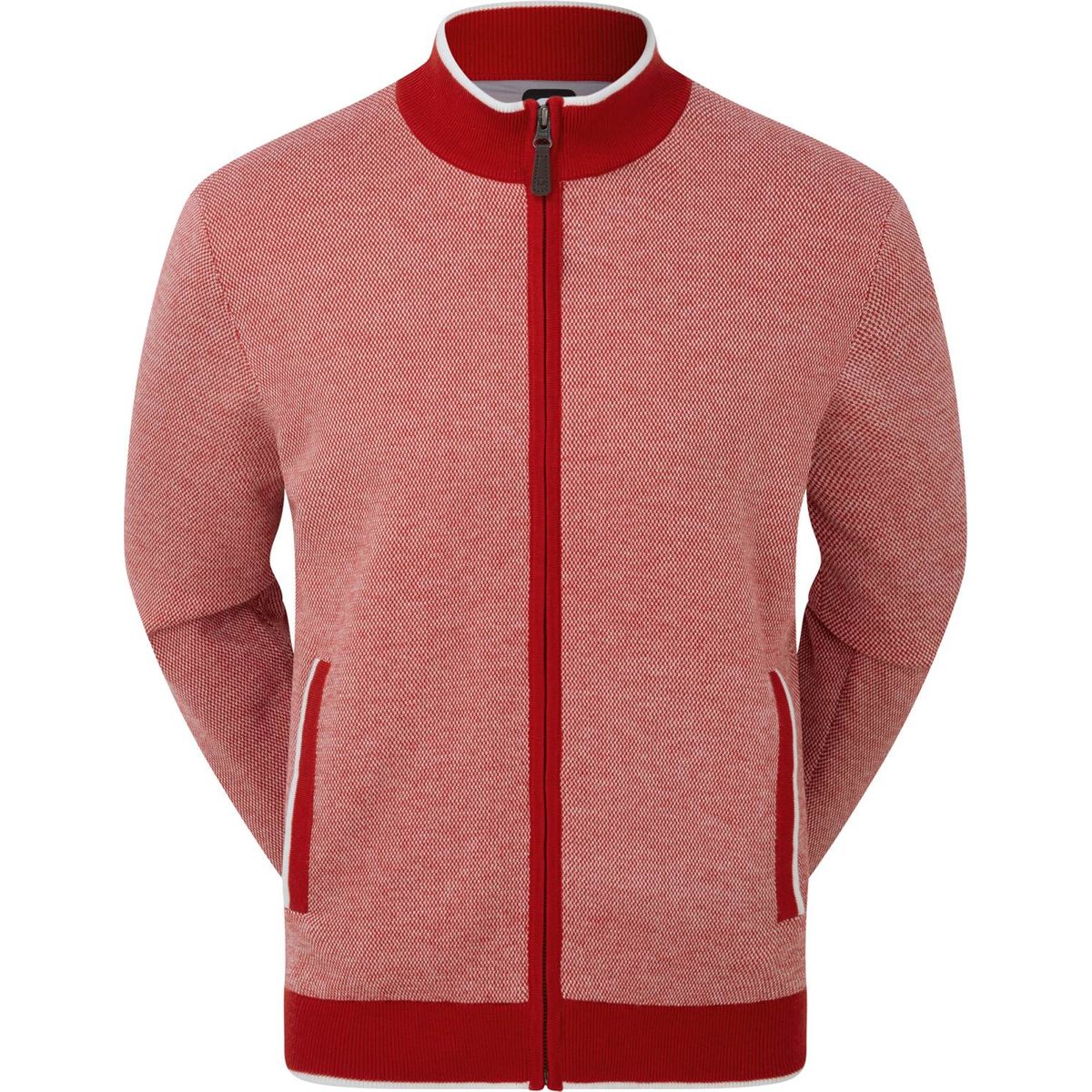 Footjoy Full-Zip Lined Herre Pullover - Red - Str. XL