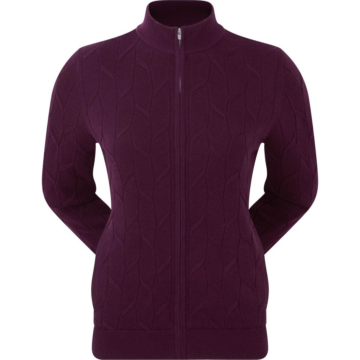 Footjoy Full-Zip Lined Pover Dame Cardigan - Fig - Str. XL