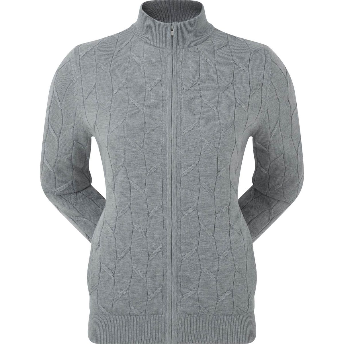 Footjoy Full-Zip Lined Pover Dame Cardigan - Grey - Str. XL