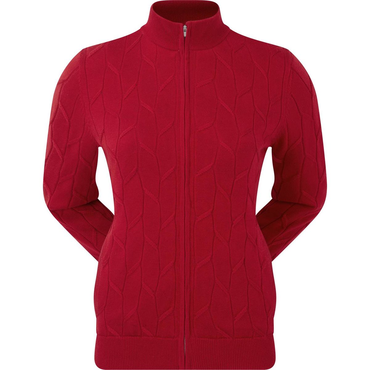 Footjoy Full-Zip Lined Pover Dame Cardigan - Red - Str. L