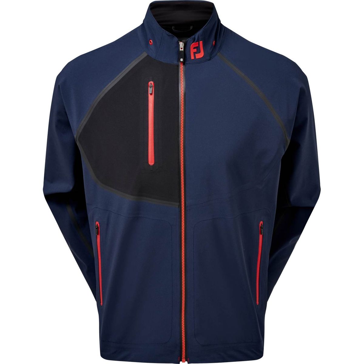 Footjoy HydroTour Herre Regnjakke - Navy With Black And Bright Red - Str. XXL