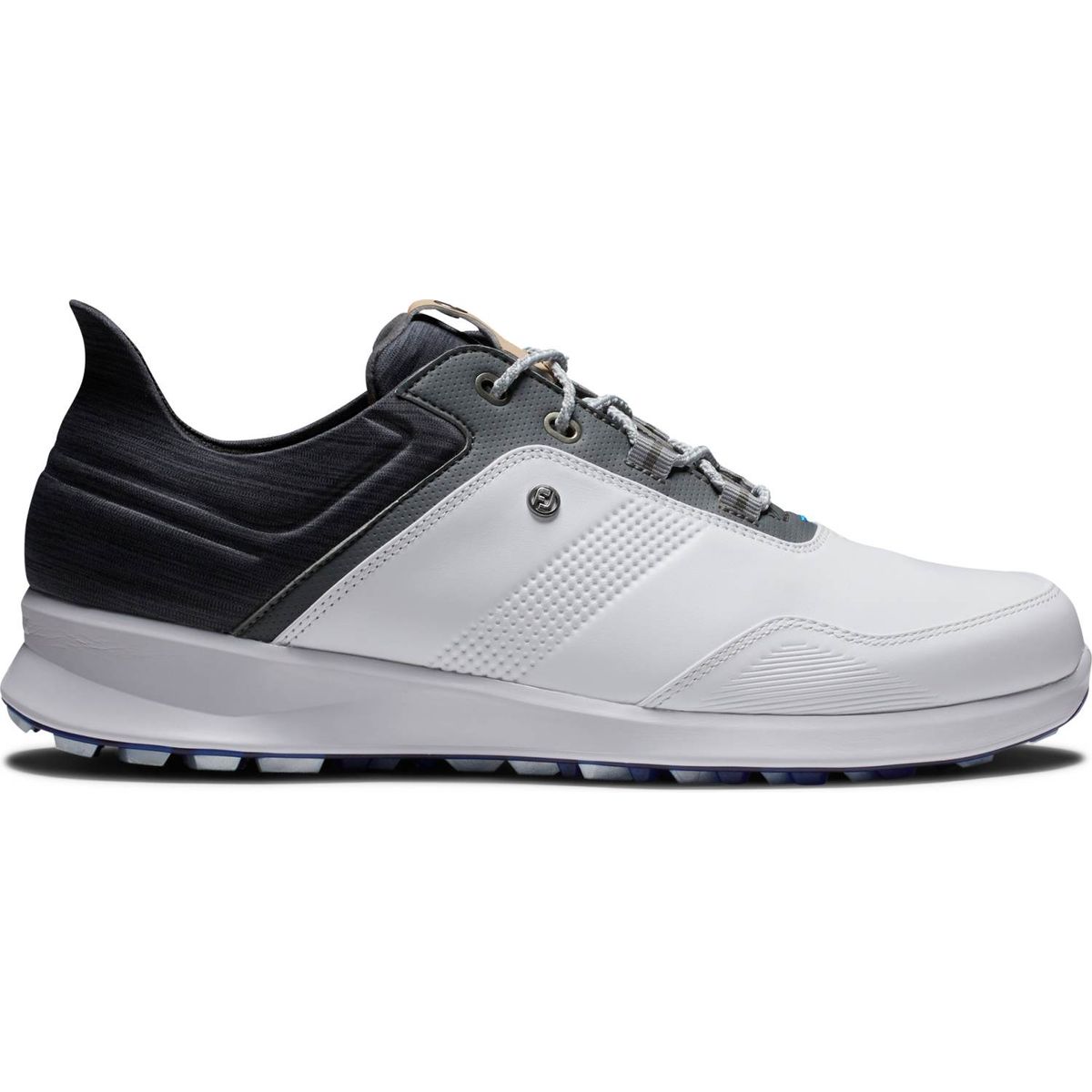 Footjoy Stratos (2023) Vandtætte Herre Golfsko Uden Spikes - White/Black/Iron - Str. 46 Normal