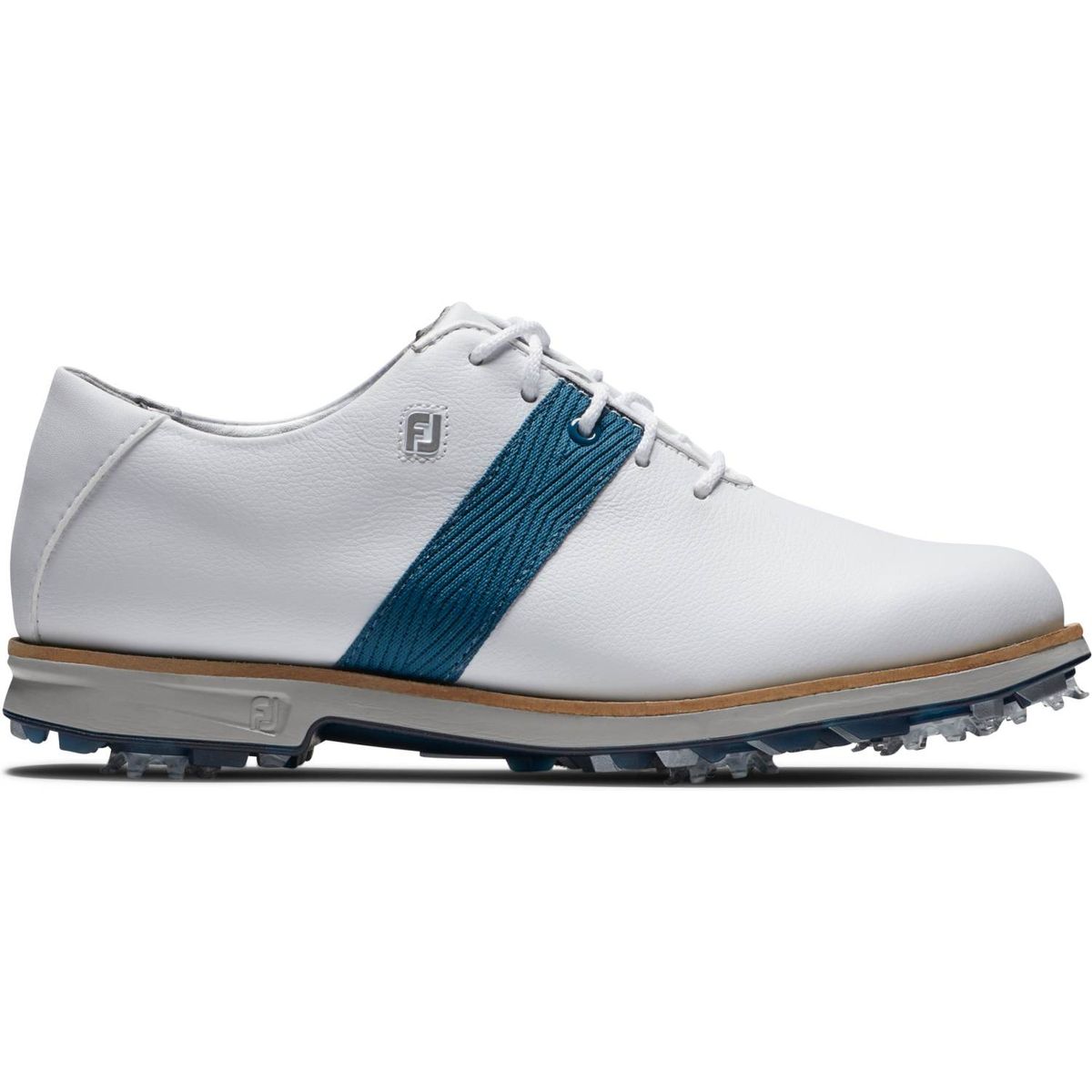 Footjoy Premiere Series Vandtætte Dame Golfsko Med Spikes - White/Blue - Str. 37 Normal