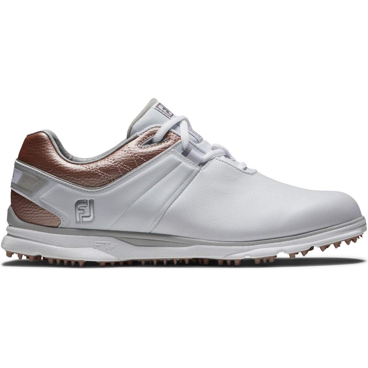 Footjoy Pro SL (2023) Vandtætte Dame Golfsko Uden Spikes - White/Rose Gold - Str. 39 Normal