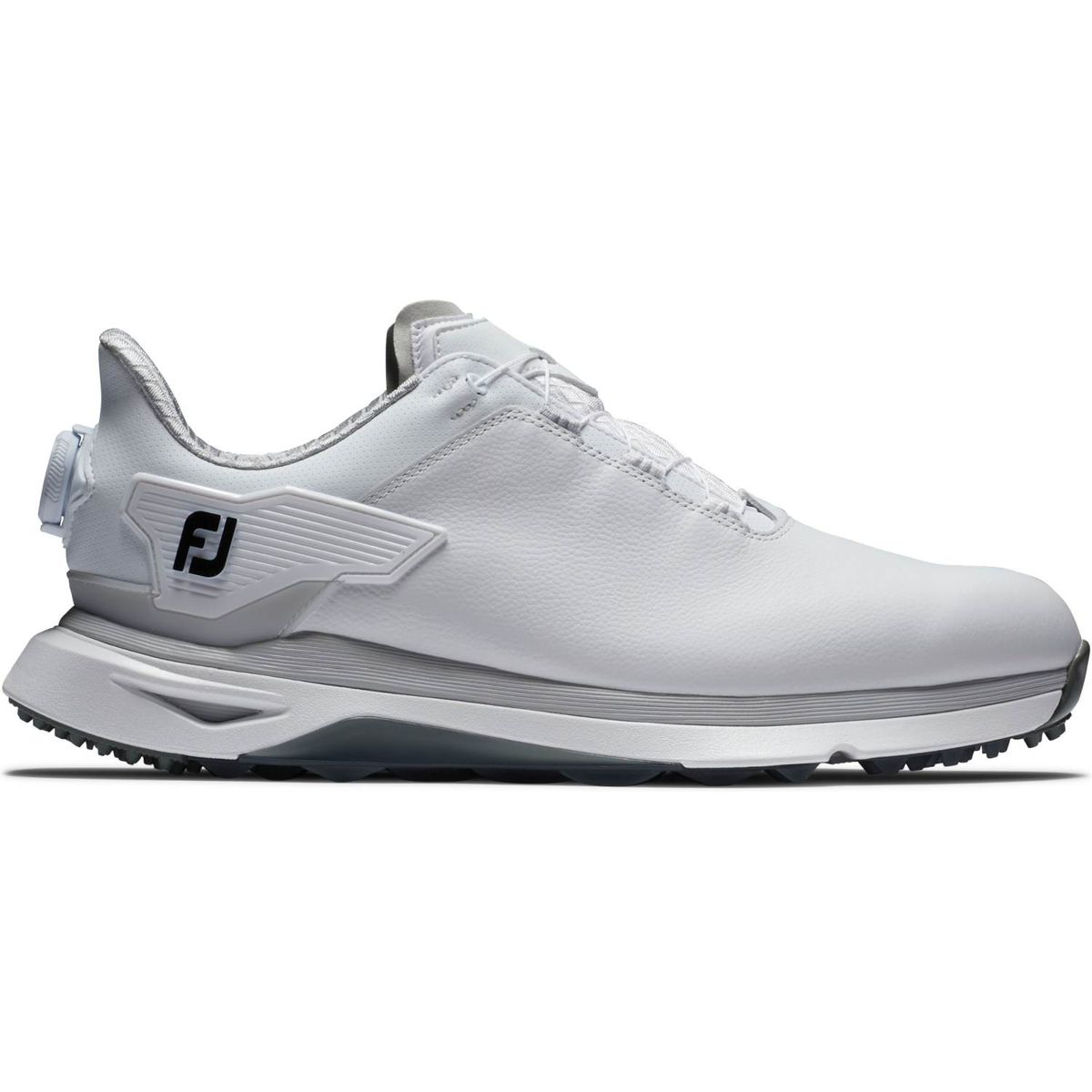 Footjoy Pro/SLX BOA Vandtætte Herre Golfsko Uden Spikes - White/White/Grey - Str. 44 1/2 Normal