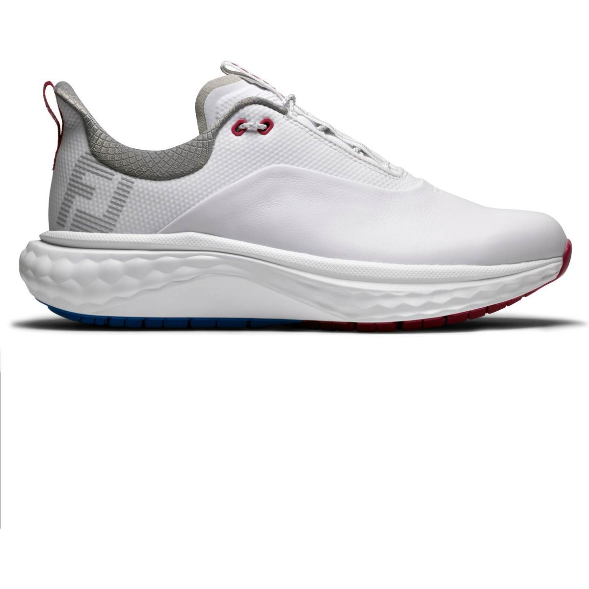 Footjoy Quantum Vandtætte Dame Golfsko Uden Spikes - White/Blue/Pink - Str. 39 Normal