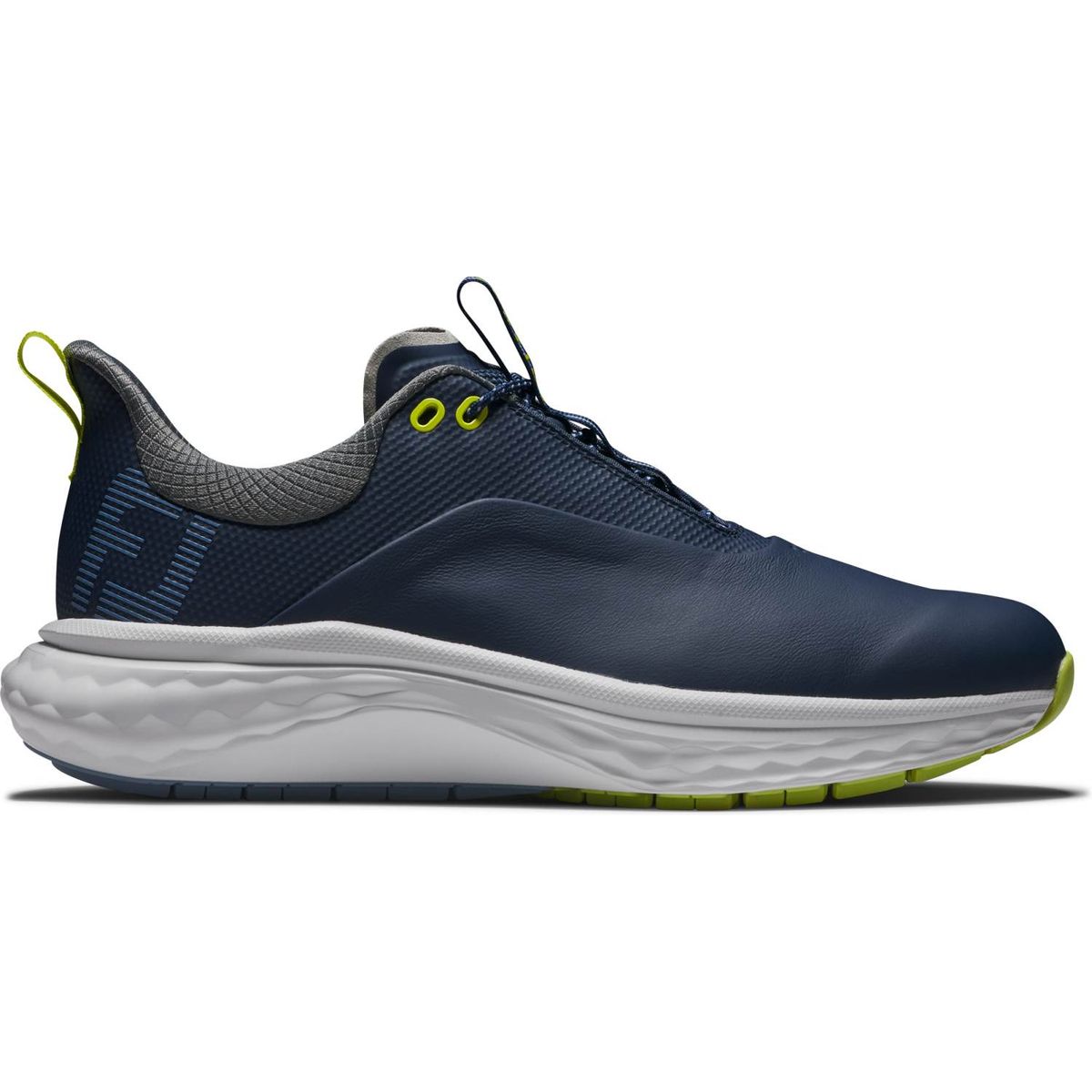 Footjoy Quantum Vandtætte Herre Golfsko Uden Spikes - Navy/White/Lime - Str. 42 Normal