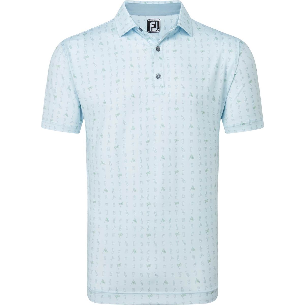 Footjoy The 19th Hole Herre Poloshirt - Mist - Str. M