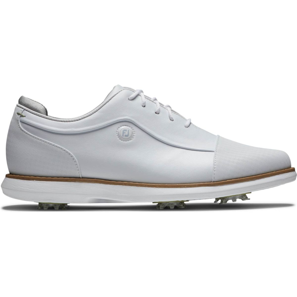 Footjoy Traditions (2022) Vandtætte Dame Golfsko Med Spikes - White - Str. 39 Normal