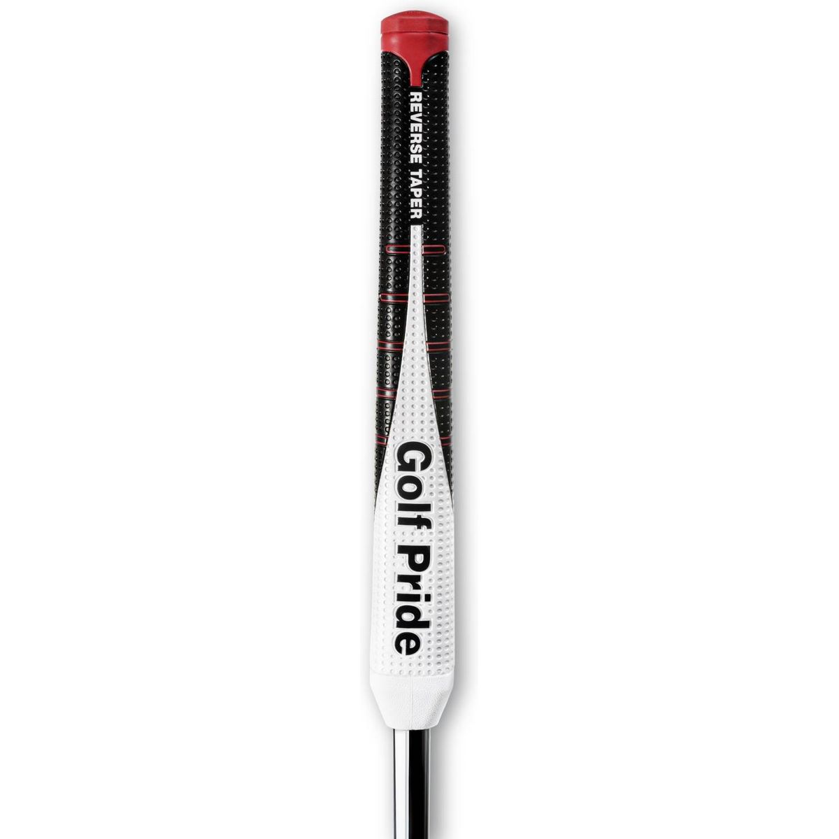 Golf Pride Reverse Taper Flat Putte grip - Black/White/Red - Str. Large