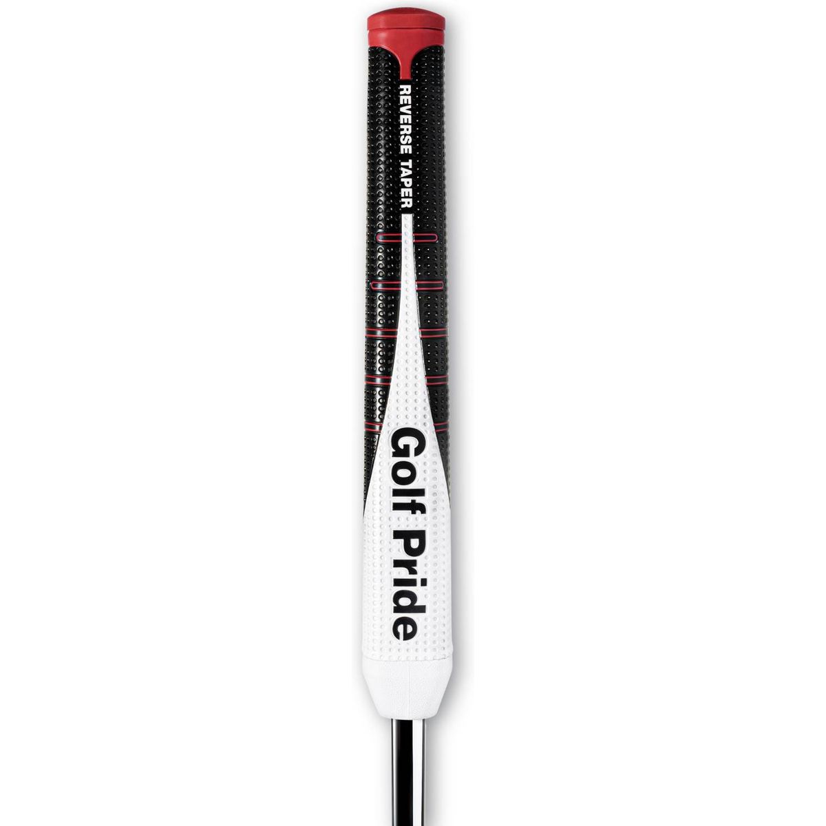 Golf Pride Reverse Taper Round Putte grip - Black/White/Red - Str. Large