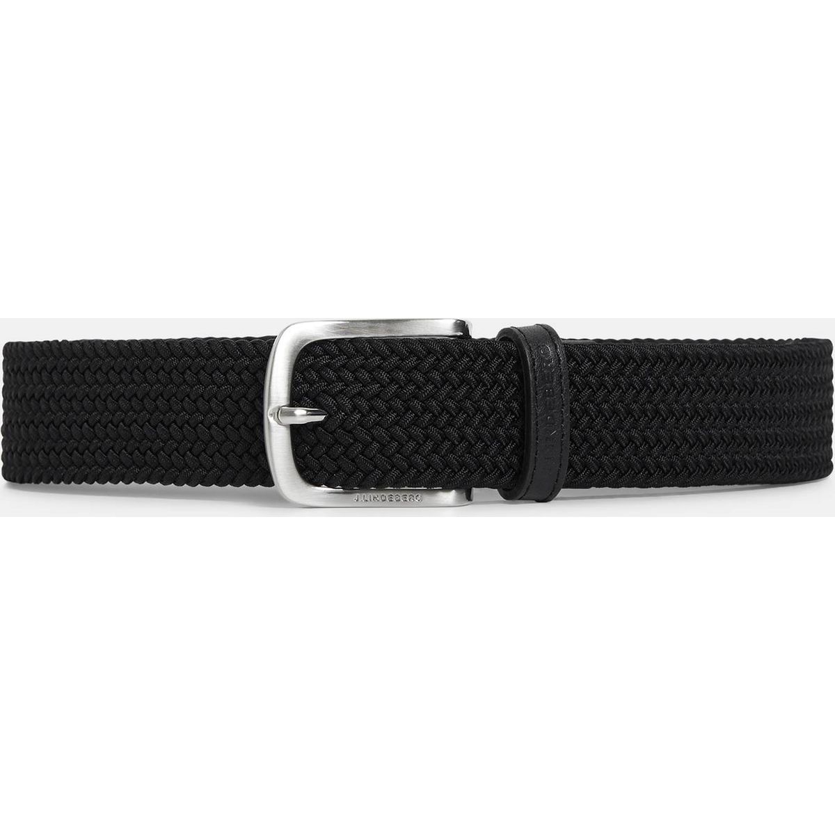 J. Lindeberg Bernhard Elastic Herre Bælte - Black - Str. 100 cm