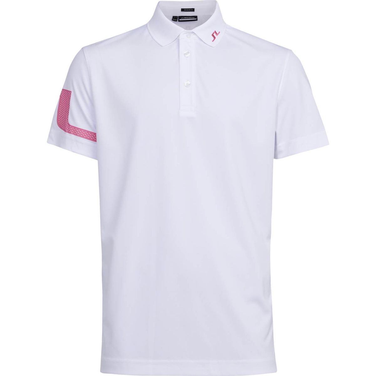 J. Lindeberg Heath Regular Fit Herre Poloshirt - Hot Pink - Str. S