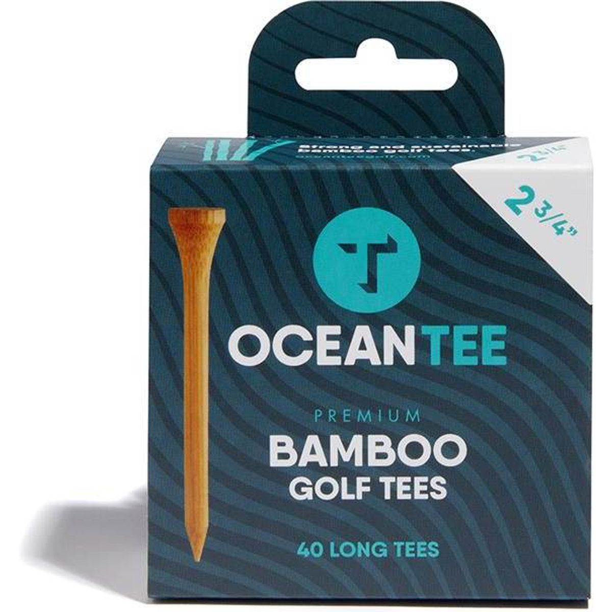 Oceantee Lang Bambus Matchbox Tees - Natur - Str. 70 mm