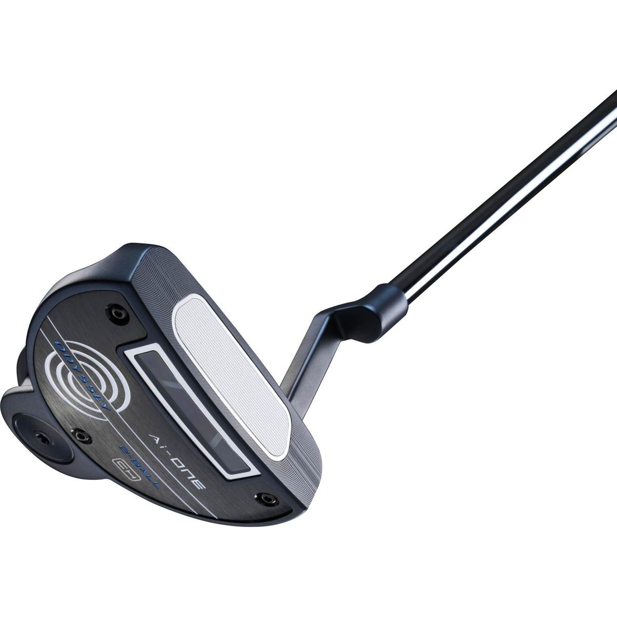 Odyssey Ai-One 2-Ball CH Plumber Neck Putter - Blå - Højre - Str. 33" - Odyssey Ai-ONE (2023) Midsize Hvid/Blå