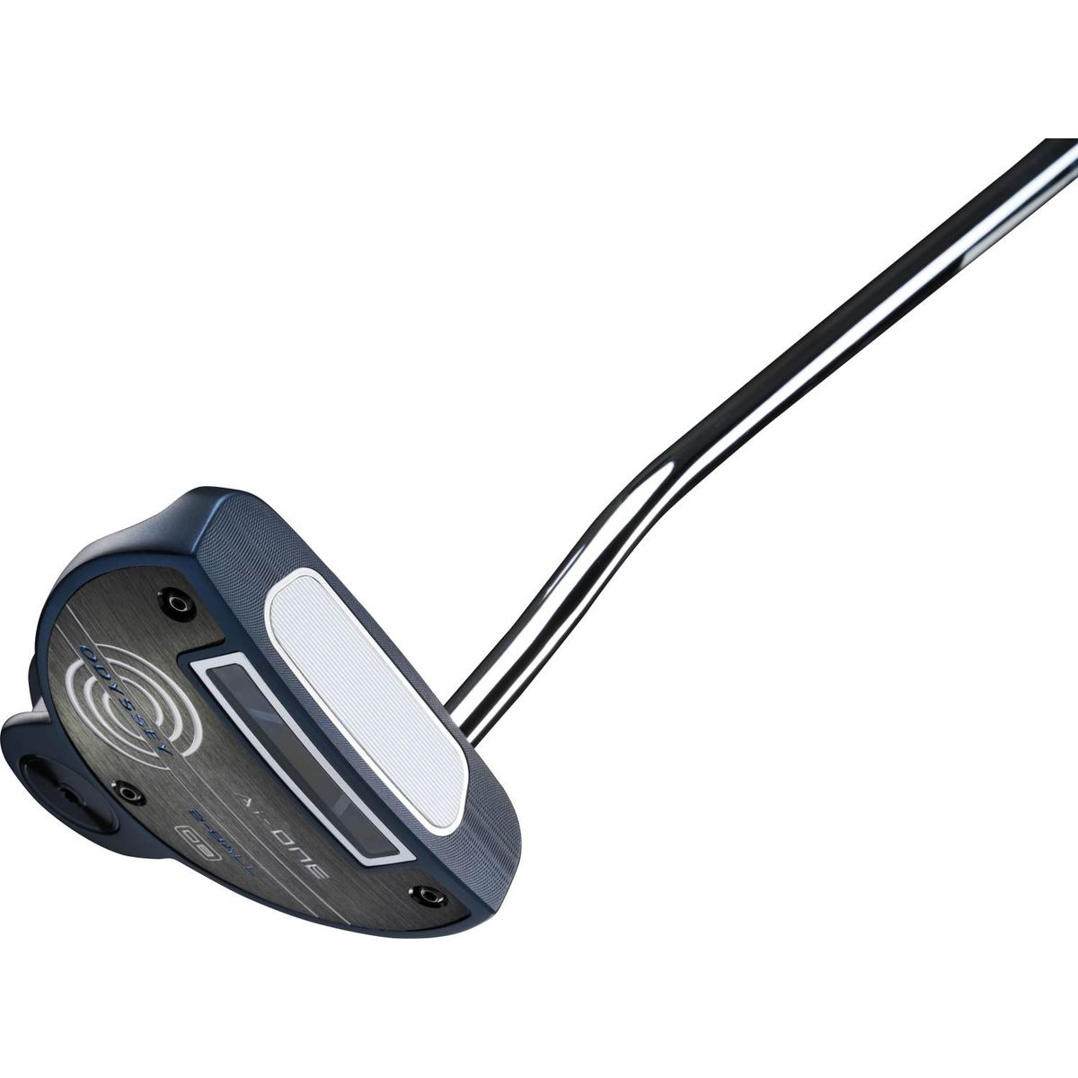 Odyssey Ai-One 2-Ball DB Double Bend Neck Putter - Blå - Venstre - Str. 34" - Odyssey Ai-ONE (2023) Midsize Hvid/Blå