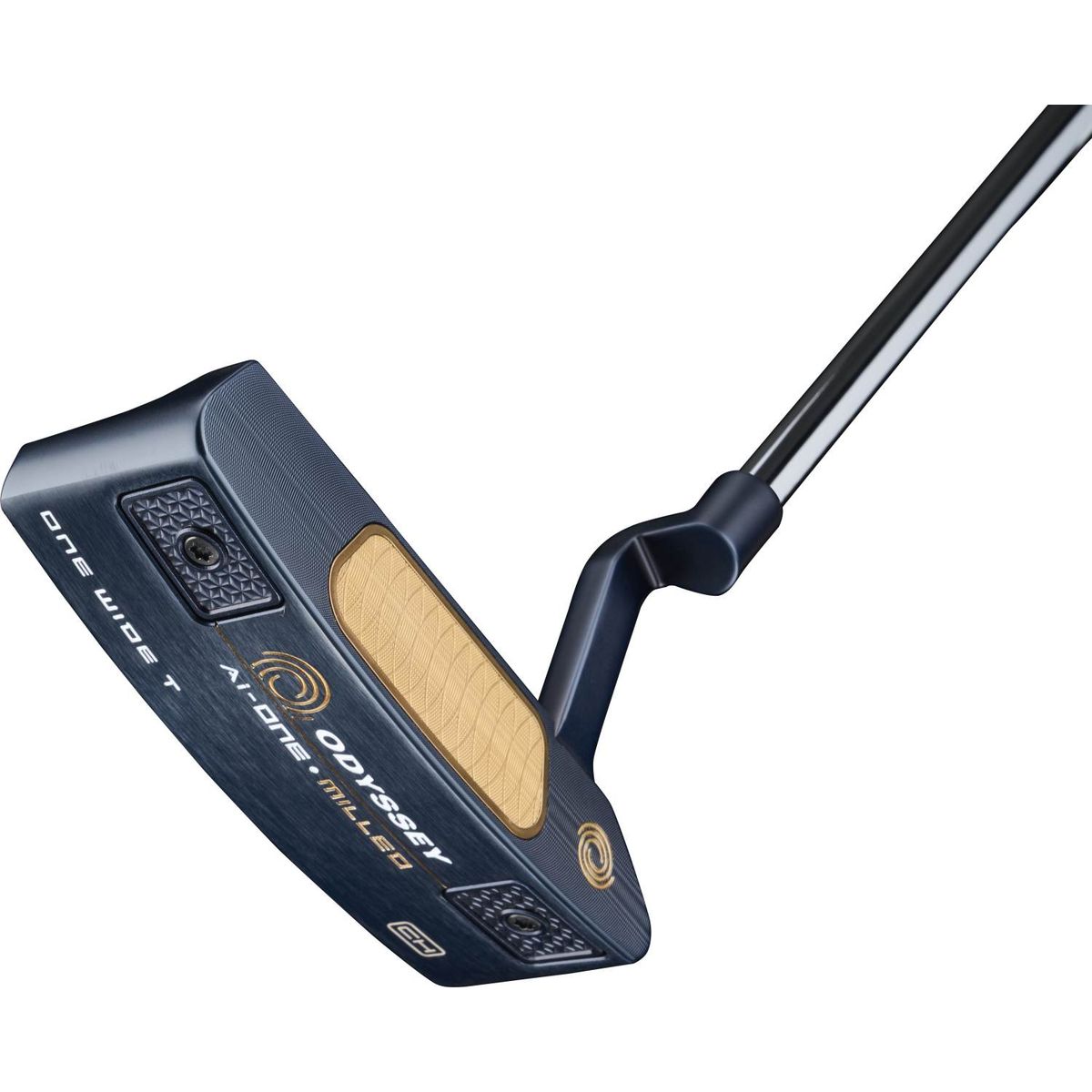 Odyssey Ai-One Milled One Wide T CH Plumber Neck Putter - Blå - Højre - Str. 35" - Odyssey Ai-ONE Milled (2023) Midsize Hvid/Blå