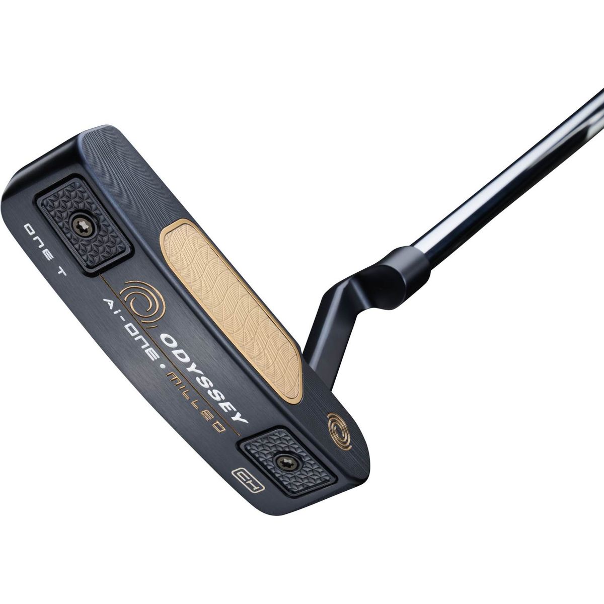 Odyssey Ai-One Milled One T CH Plumber Neck Putter - Blå - Højre - Str. 34" - Odyssey Ai-ONE Milled (2023) Midsize Hvid/Blå